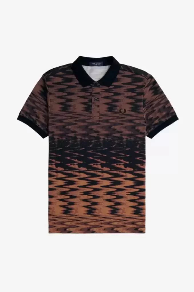 Polo graphique Wave pour homme