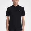 Polo homme à bandes en nid d&rsquo;abeille
