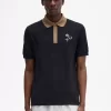 Polo homme à col contrasté