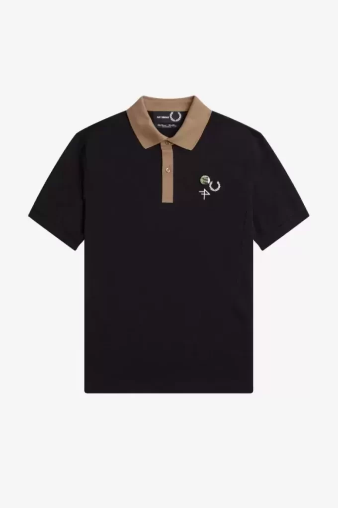 Polo homme à col contrasté