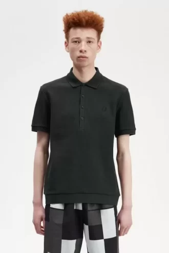 Polo homme en coton nid d&rsquo;abeille