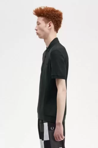 Polo homme en coton nid d&rsquo;abeille