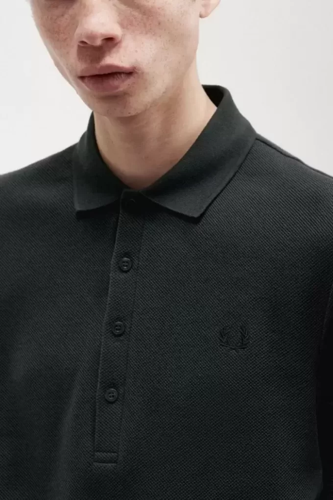 Polo homme en coton nid d&rsquo;abeille