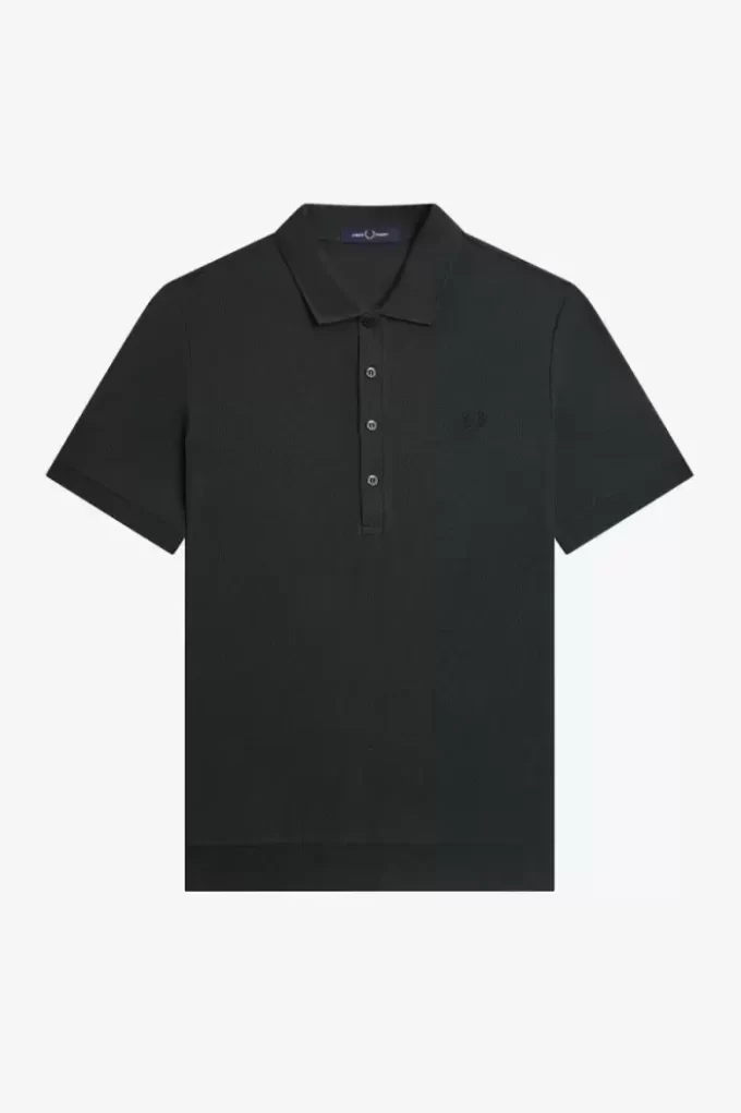 Polo homme en coton nid d&rsquo;abeille