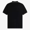 Polo homme en crêpe piqué à col zippé