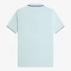 Polo homme en crêpe piqué à col zippé