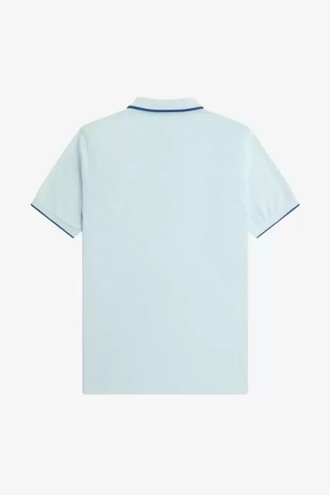Polo homme en crêpe piqué à col zippé