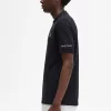 Polo homme à manches imprimées