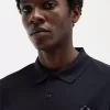 Polo homme à manches imprimées
