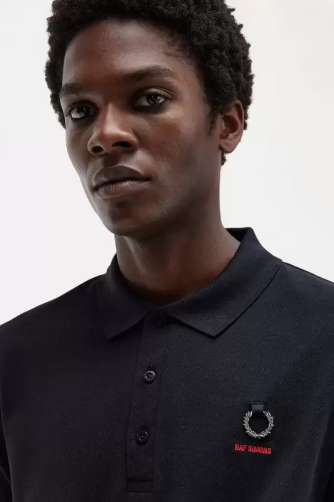 Polo homme à manches imprimées