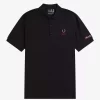 Polo homme à manches imprimées
