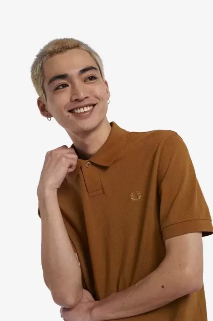 Polo homme à un bouton