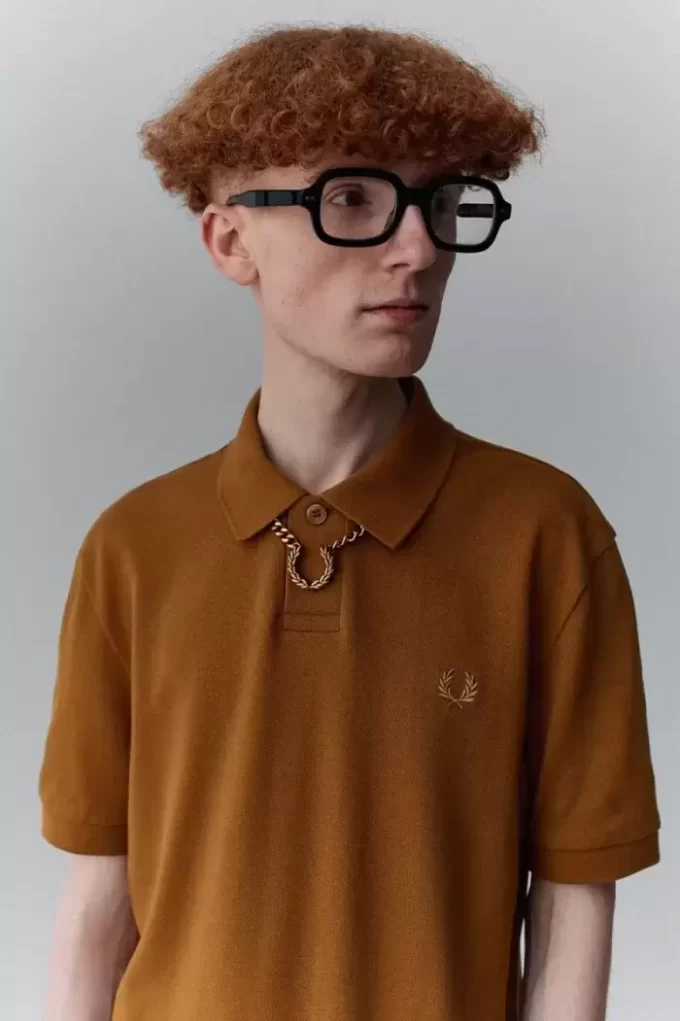 Polo homme à un bouton
