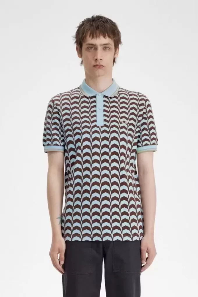 Polo imprimé audacieux pour homme