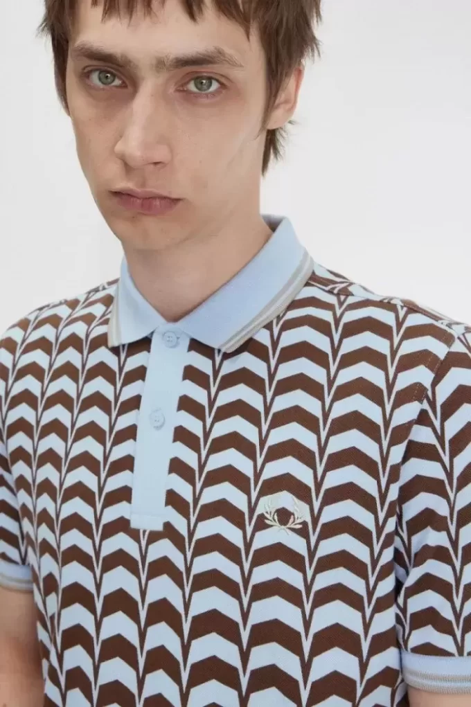 Polo imprimé audacieux pour homme