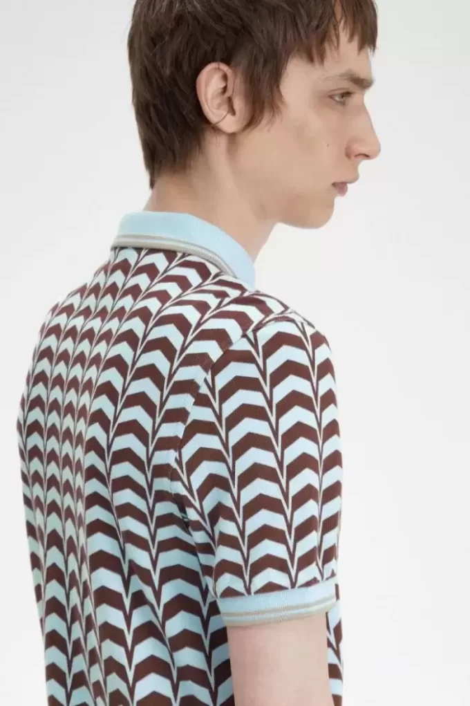 Polo imprimé audacieux pour homme