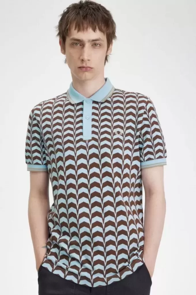 Polo imprimé audacieux pour homme