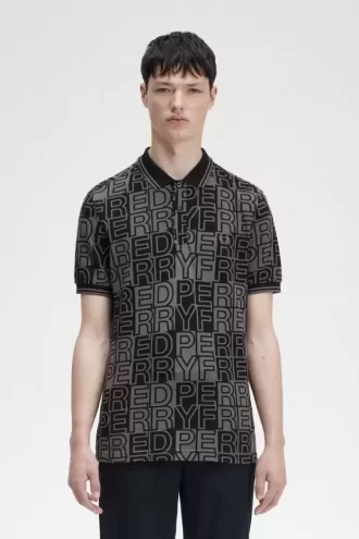Polo à imprimé graphique pour homme