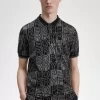 Polo à imprimé graphique pour homme
