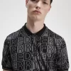 Polo à imprimé graphique pour homme