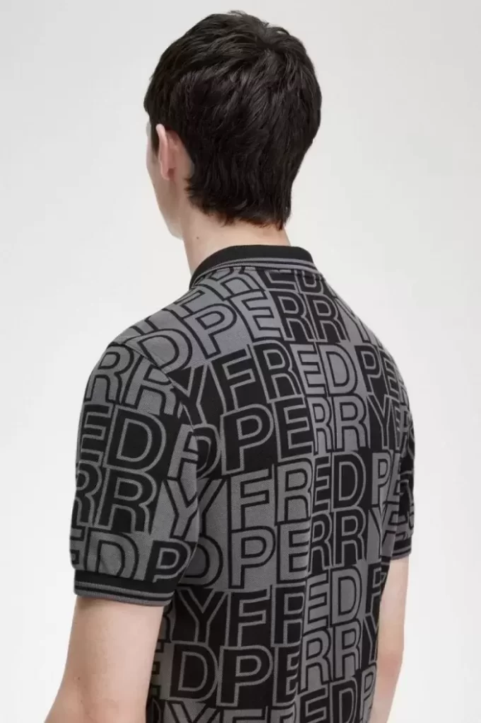 Polo à imprimé graphique pour homme