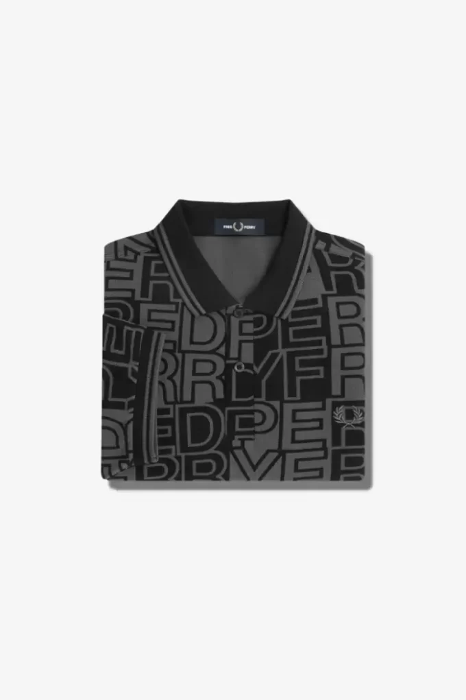 Polo à imprimé graphique pour homme