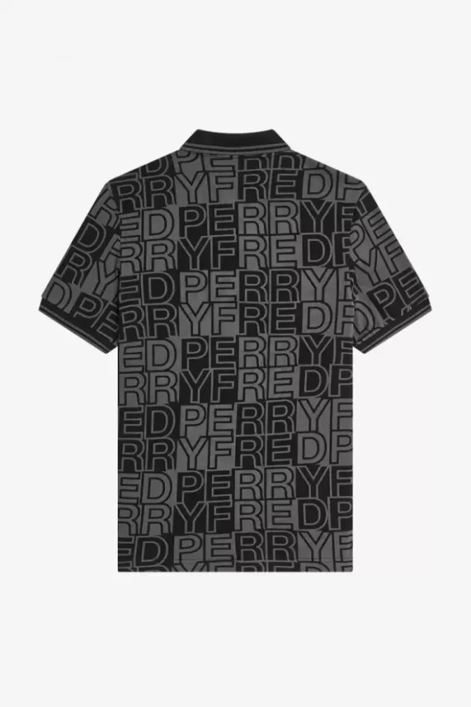 Polo à imprimé graphique pour homme