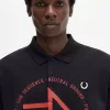 Polo imprimé surdimensionné pour homme