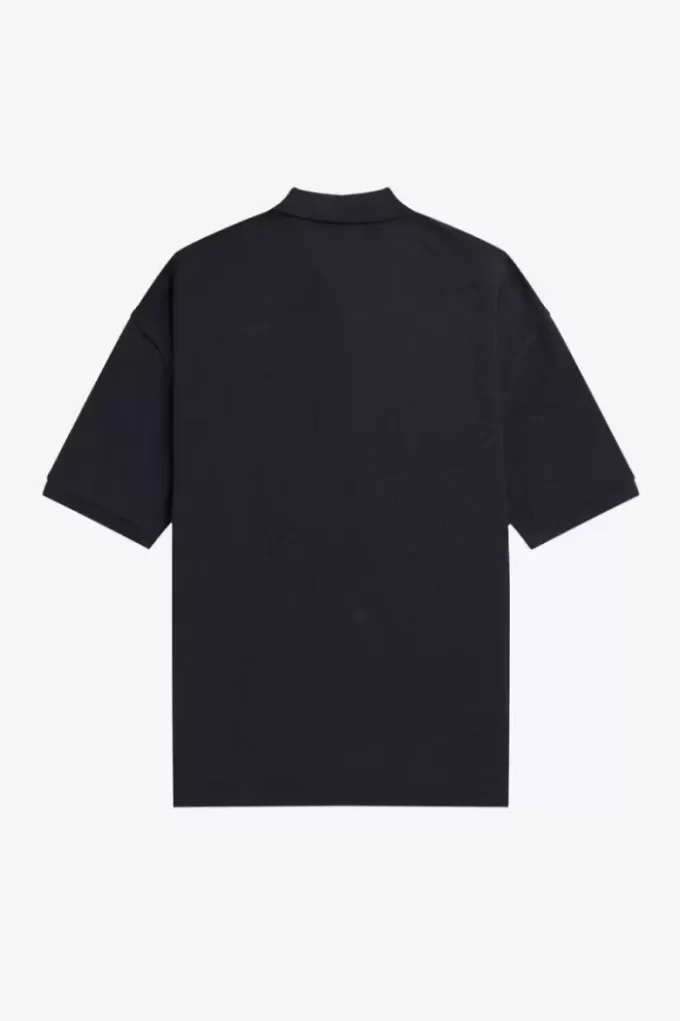 Polo imprimé surdimensionné pour homme
