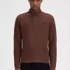 Polo à manches longues en coton nid d&rsquo;abeille pour homme