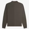 Polo à manches longues et rayures dégradées pour homme