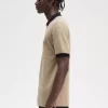 Polo à micro-damier pour homme
