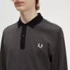 Polo à micro-damier pour homme