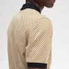 Polo à micro-damier pour homme