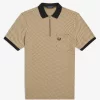 Polo à micro-damier pour homme