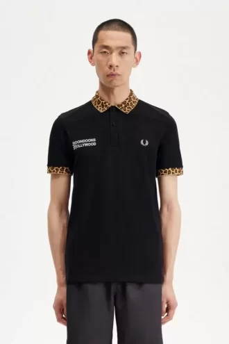 Polo Noongoons à imprimé léopard pour homme