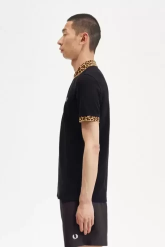 Polo Noongoons à imprimé léopard pour homme