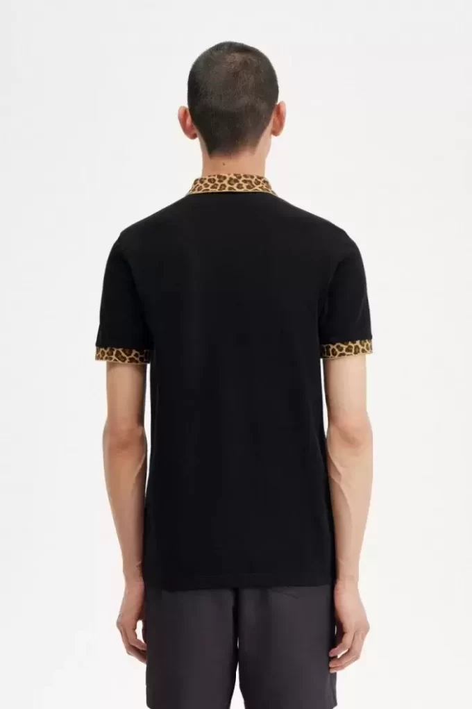 Polo Noongoons à imprimé léopard pour homme