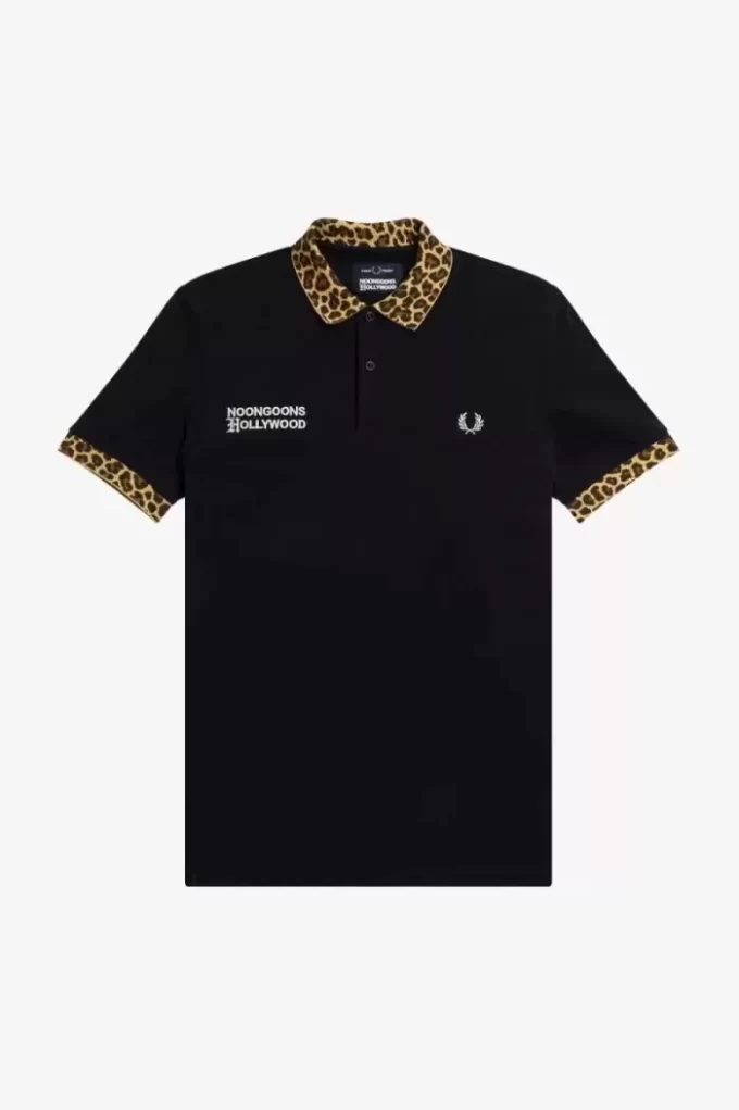 Polo Noongoons à imprimé léopard pour homme