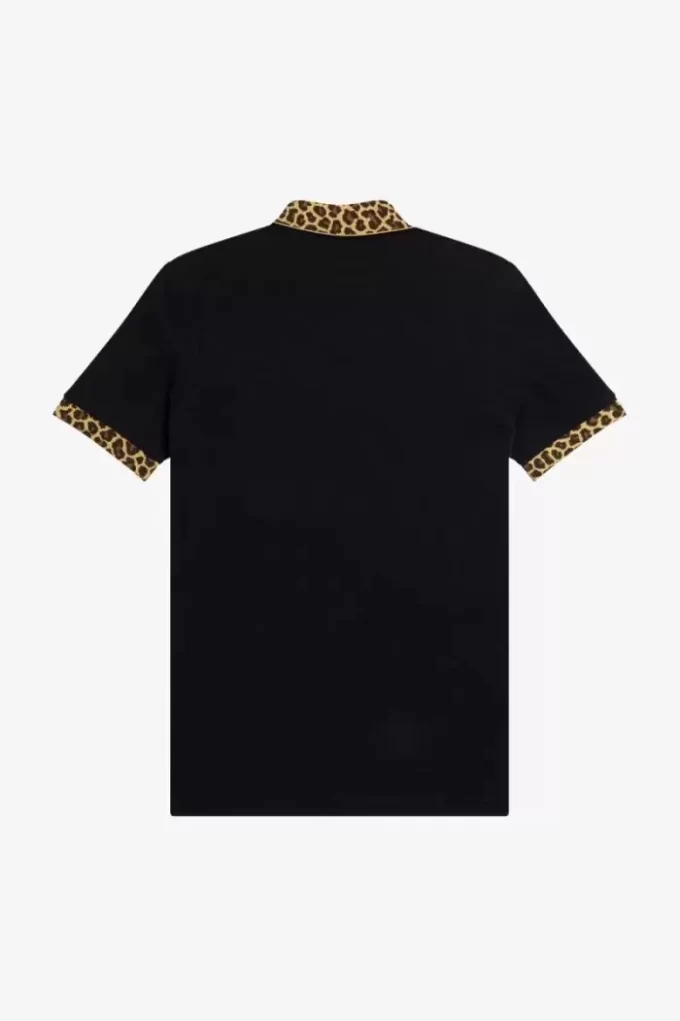 Polo Noongoons à imprimé léopard pour homme