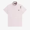 Polo piqué à liseré pour femme