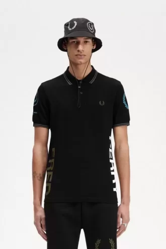 Polo pour homme à imprimé graphique