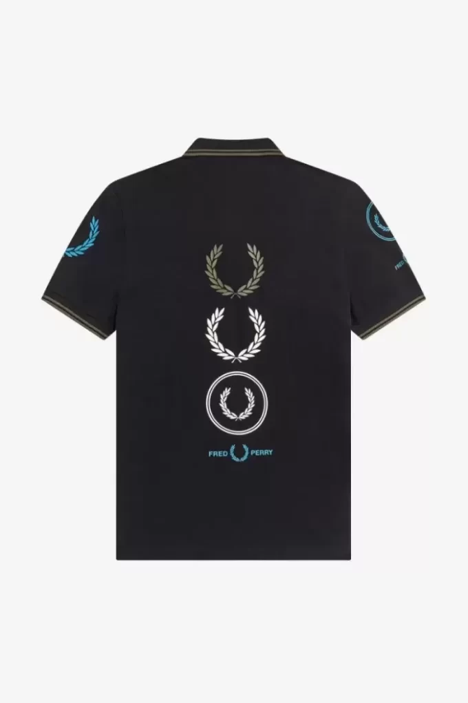 Polo pour homme à imprimé graphique