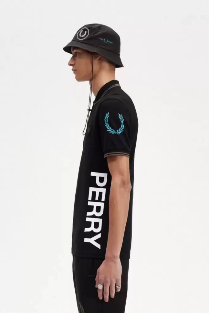 Polo pour homme à imprimé graphique