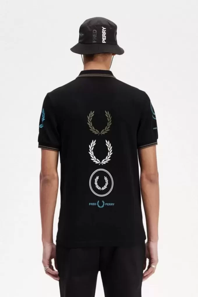 Polo pour homme à imprimé graphique