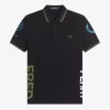 Polo pour homme à imprimé graphique