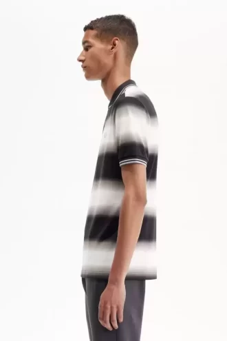 Polo à rayures dégradées pour homme