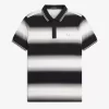 Polo à rayures dégradées pour homme