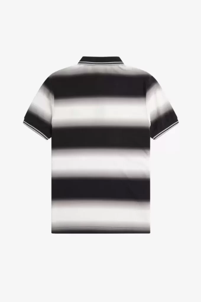 Polo à rayures dégradées pour homme
