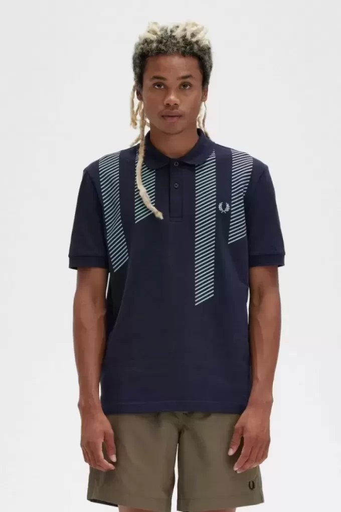 Polo à rayures pour homme